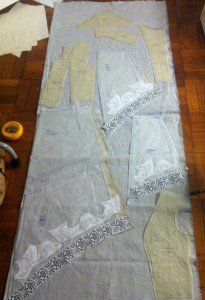 Laying out the Ezio jacket