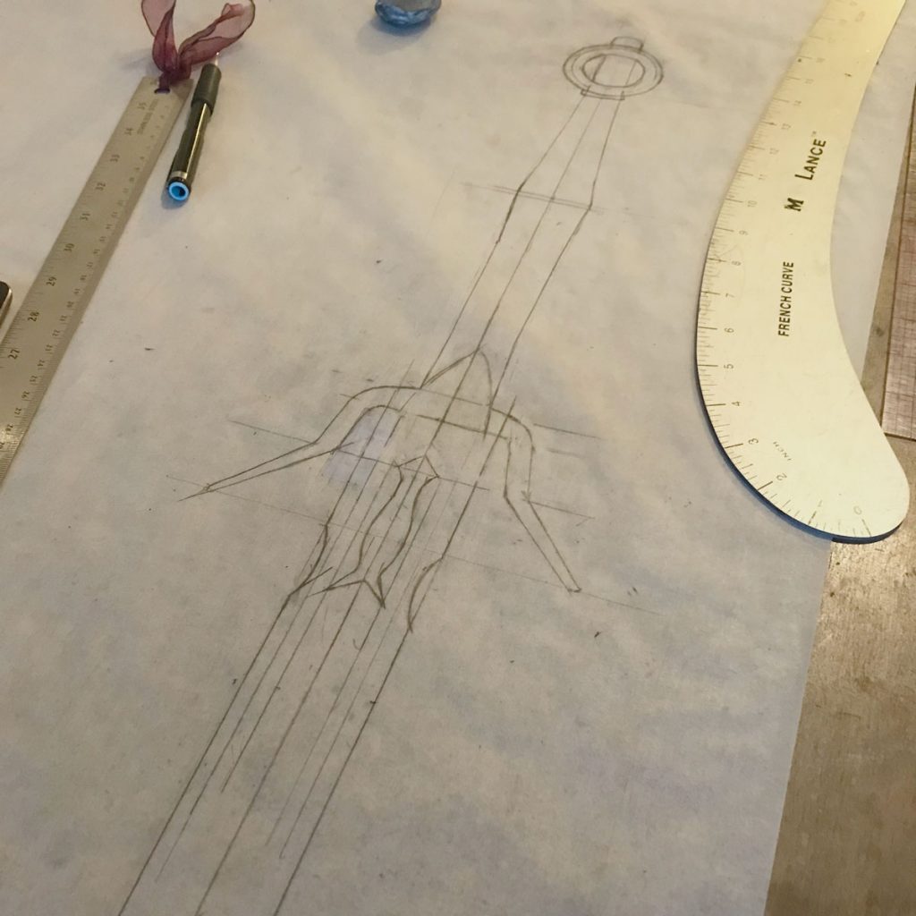 plan sketch for ciri sword