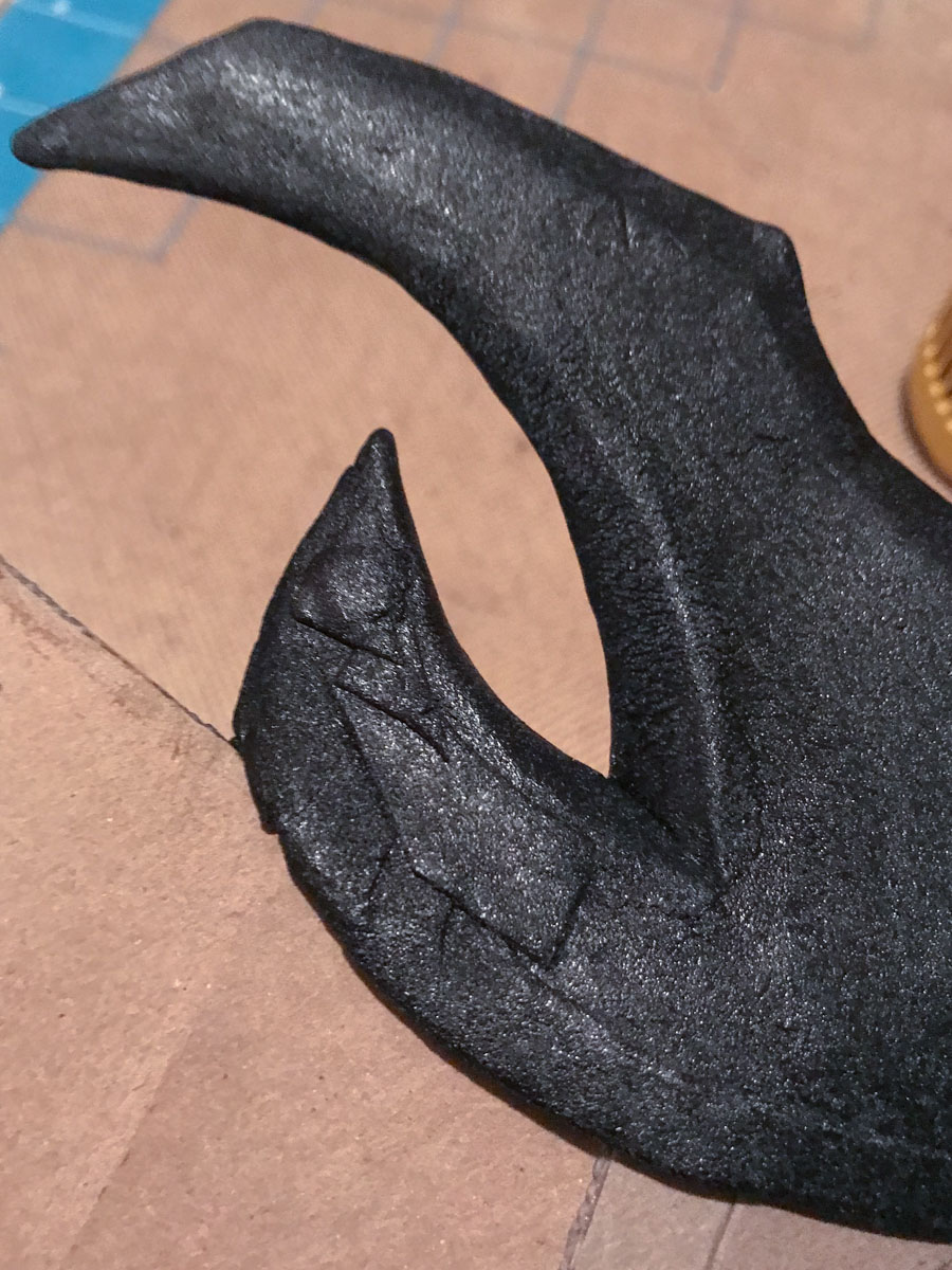 adding worbla scraps where extra material is needed for sculpting